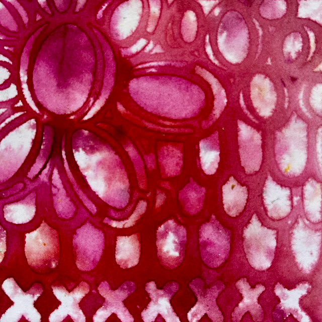 Paper Artsy Kate Crane Mini Stencil pm033 red