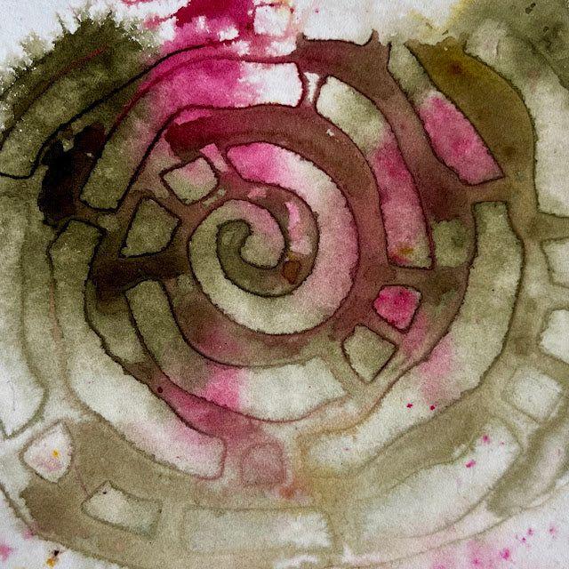 Paper Artsy Kate Crane Mini Stencil pm036 spiral