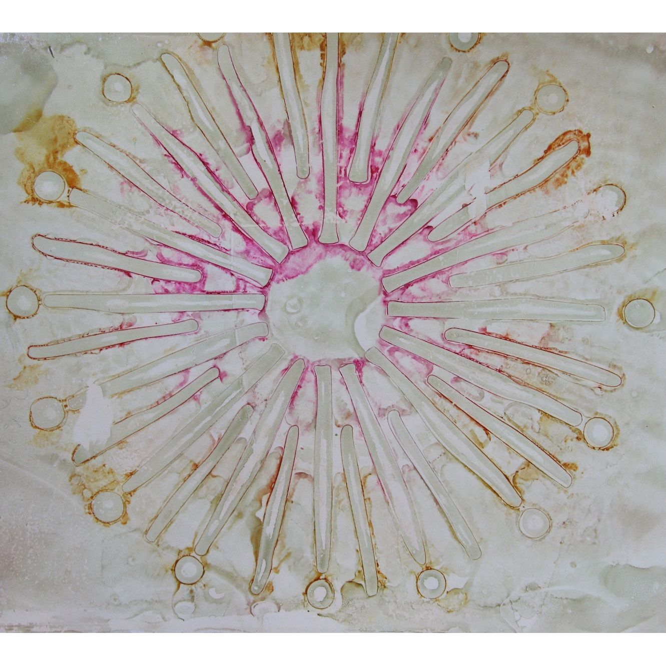 Paper Artsy Kate Crane Stencil 467 flower