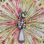 Paper Artsy Kate Crane Stencil 467 mushroom
