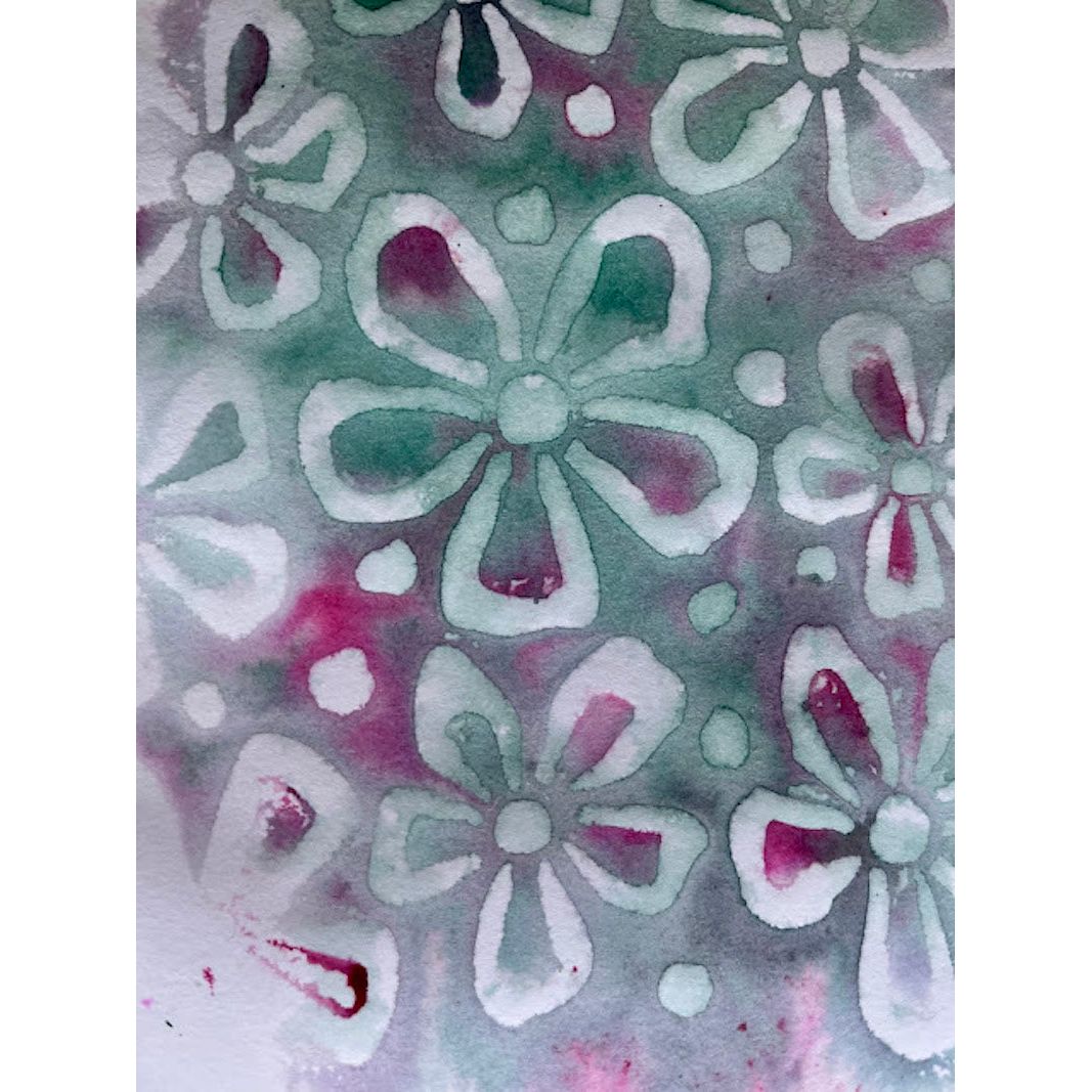 Paper Artsy Kate Crane Stencil ps441 colorful
