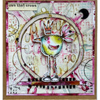 Paper Artsy Kate Crane Stencil ps454 bird