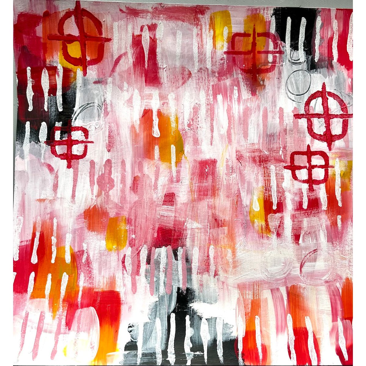 Paper Artsy Kate Crane Stencil ps483 red