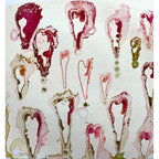 Paper Artsy Kate Crane Stencil ps484 hearts