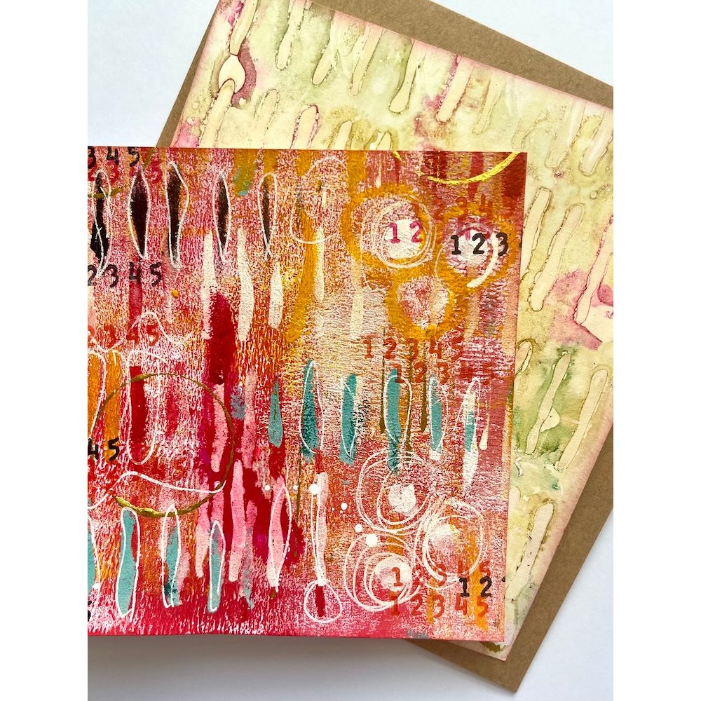 Paper Artsy Kate Crane Stencil ps485 rust