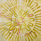 Paper Artsy Kate Crane Stencil ps503 yellow