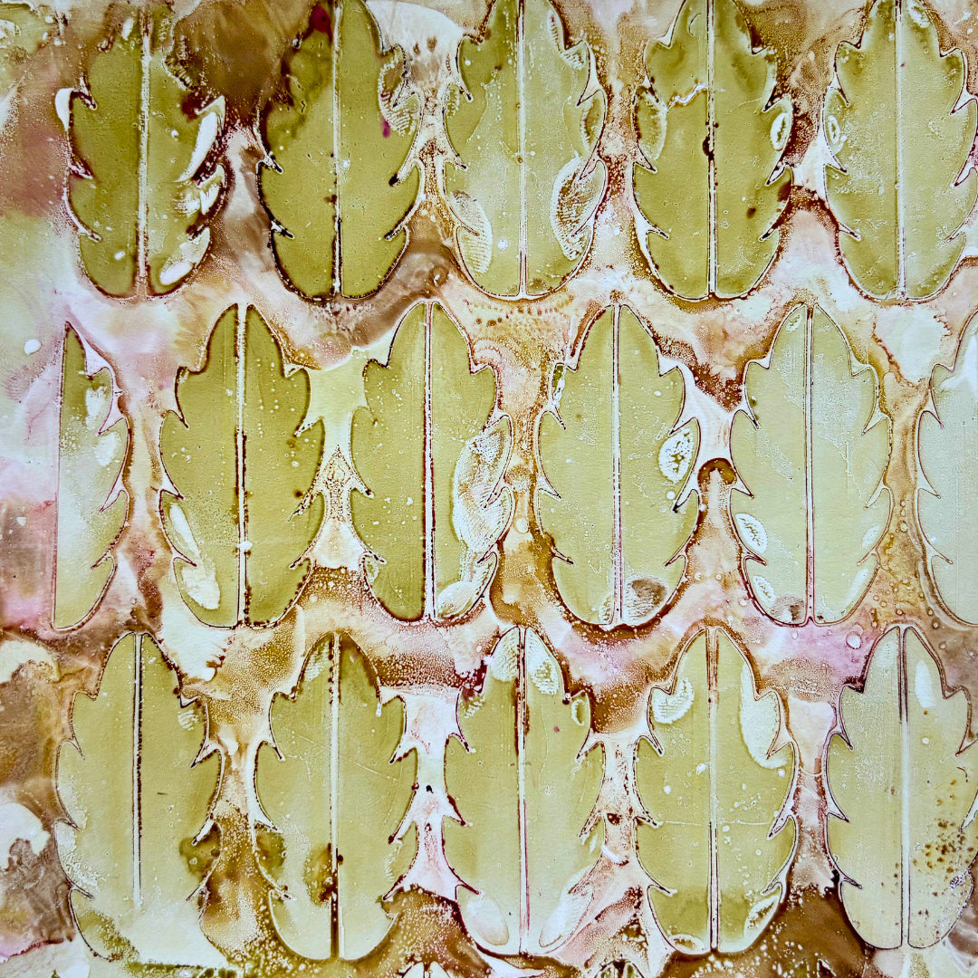 Paper Artsy Kate Crane Stencil ps504 gold