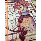 Paper Artsy Lynne Perrella Cling Stamps lpc079 flower hair