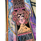 Paper Artsy Lynne Perrella Cling Stamps lpc079 flower hair lady