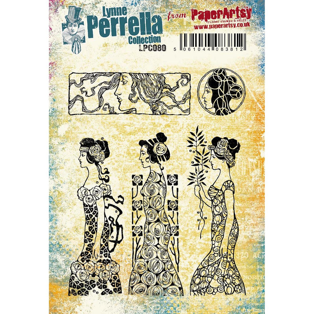 Paper Artsy Lynne Perrella Cling Stamps lpc080 