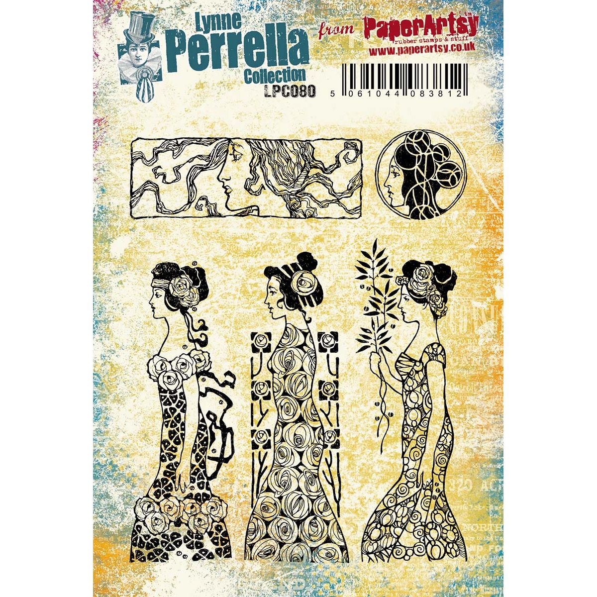 Paper Artsy Lynne Perrella Cling Stamps lpc080 