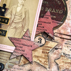 Paper Artsy Mags Woodcock Eclectica3 Cling Stamps emw002 stars