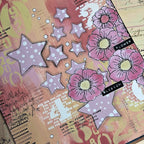 Paper Artsy Mags Woodcock Eclectica3 Cling Stamps emw003 blossom