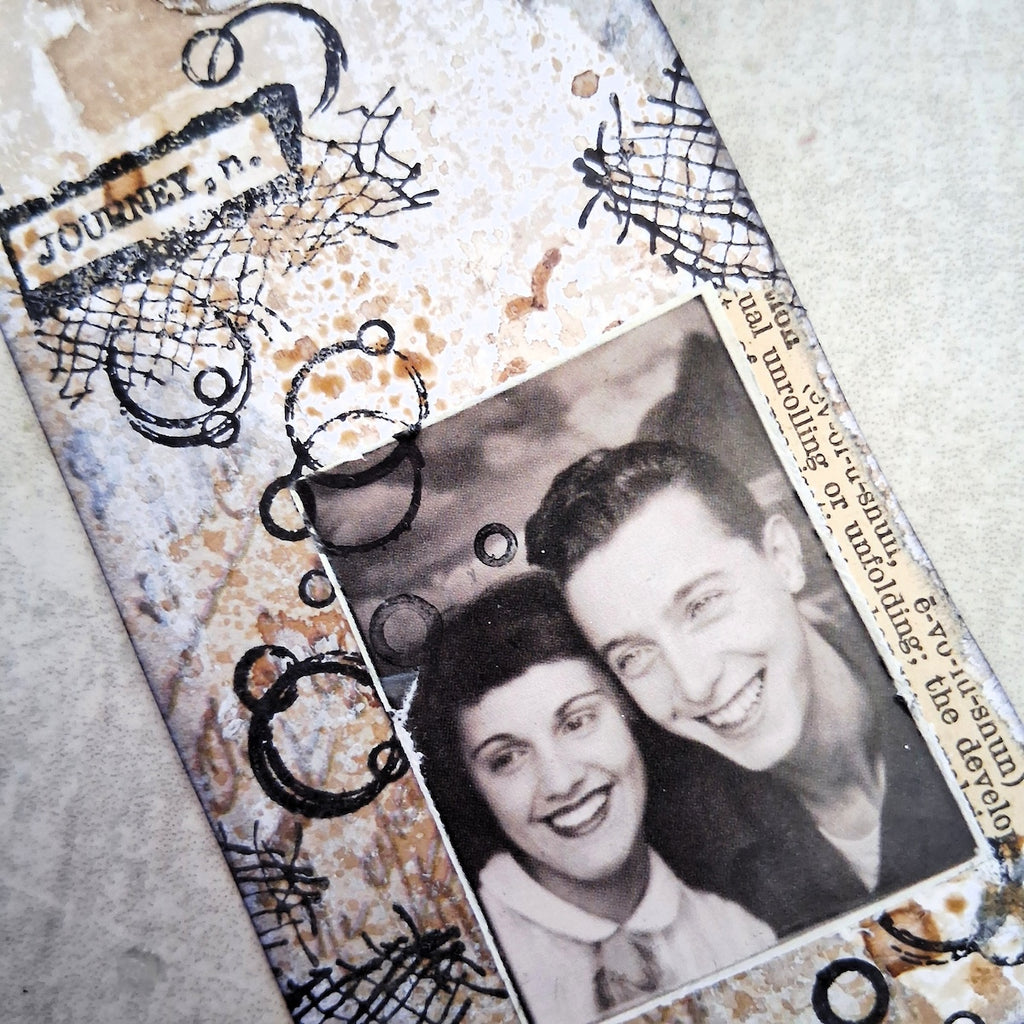 Paper Artsy Mags Woodcock Eclectica3 Mini Cling Stamp em145 journey