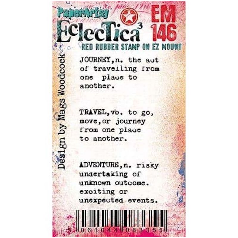 Paper Artsy Mags Woodcock Eclectica3 Mini Cling Stamp em146