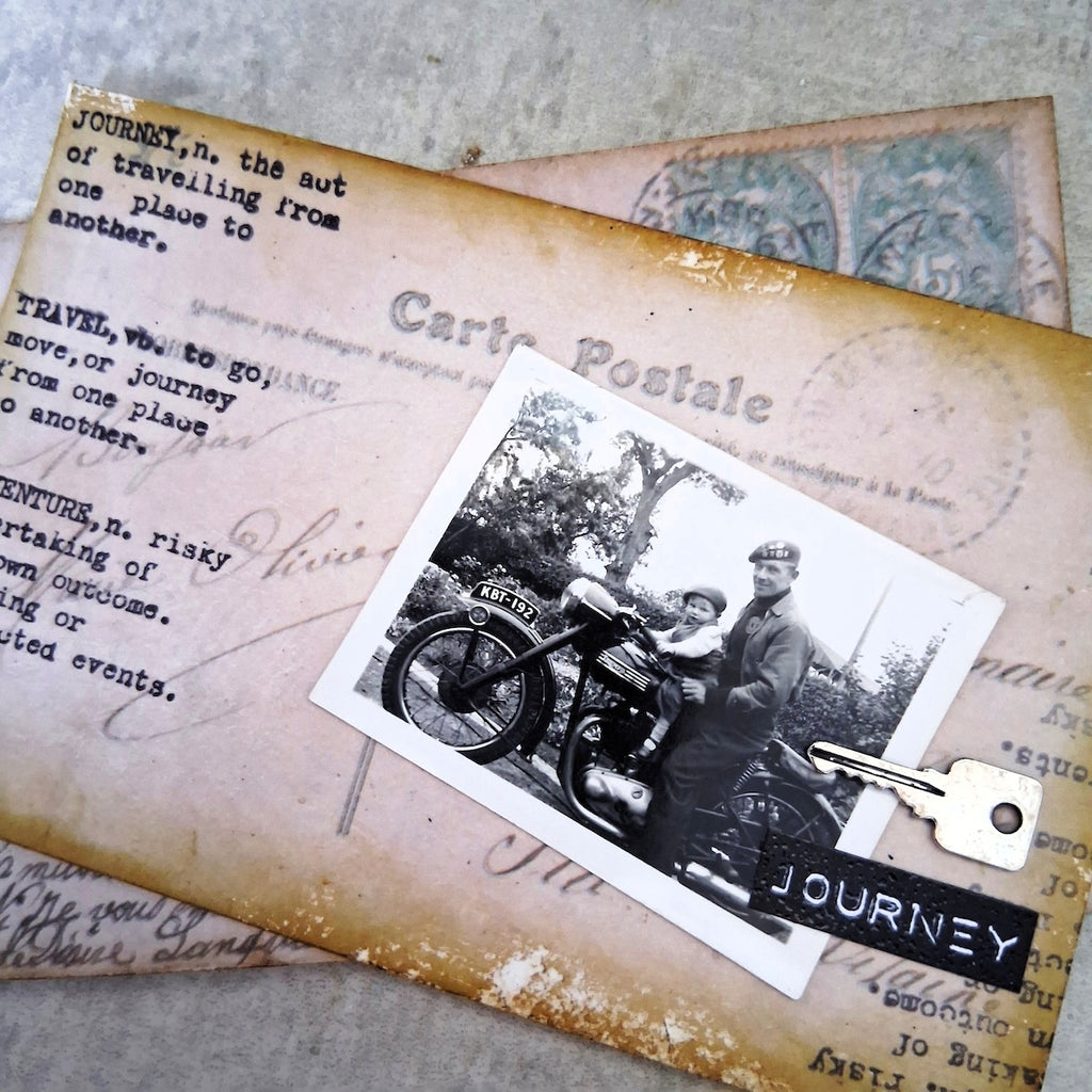 Paper Artsy Mags Woodcock Eclectica3 Mini Cling Stamp em146 travel key
