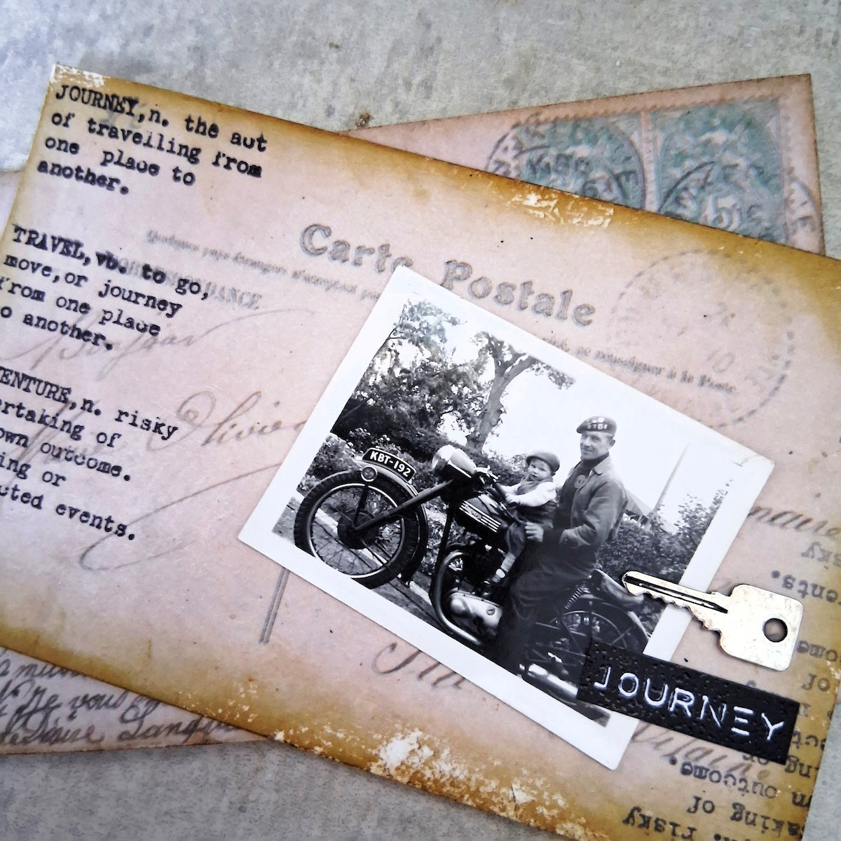 Paper Artsy Mags Woodcock Eclectica3 Mini Cling Stamp em146 travel key