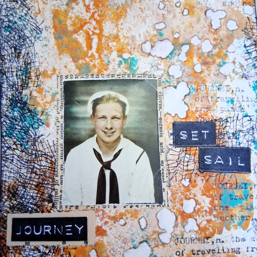 Paper Artsy Mags Woodcock Eclectica3 Mini Cling Stamp em147 journey