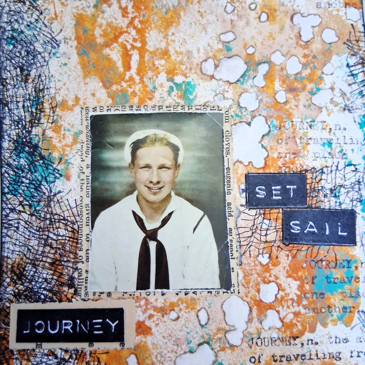 Paper Artsy Mags Woodcock Eclectica3 Mini Cling Stamp em147 journey