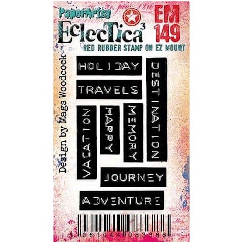 Paper Artsy Mags Woodcock Eclectica3 Mini Cling Stamp em149