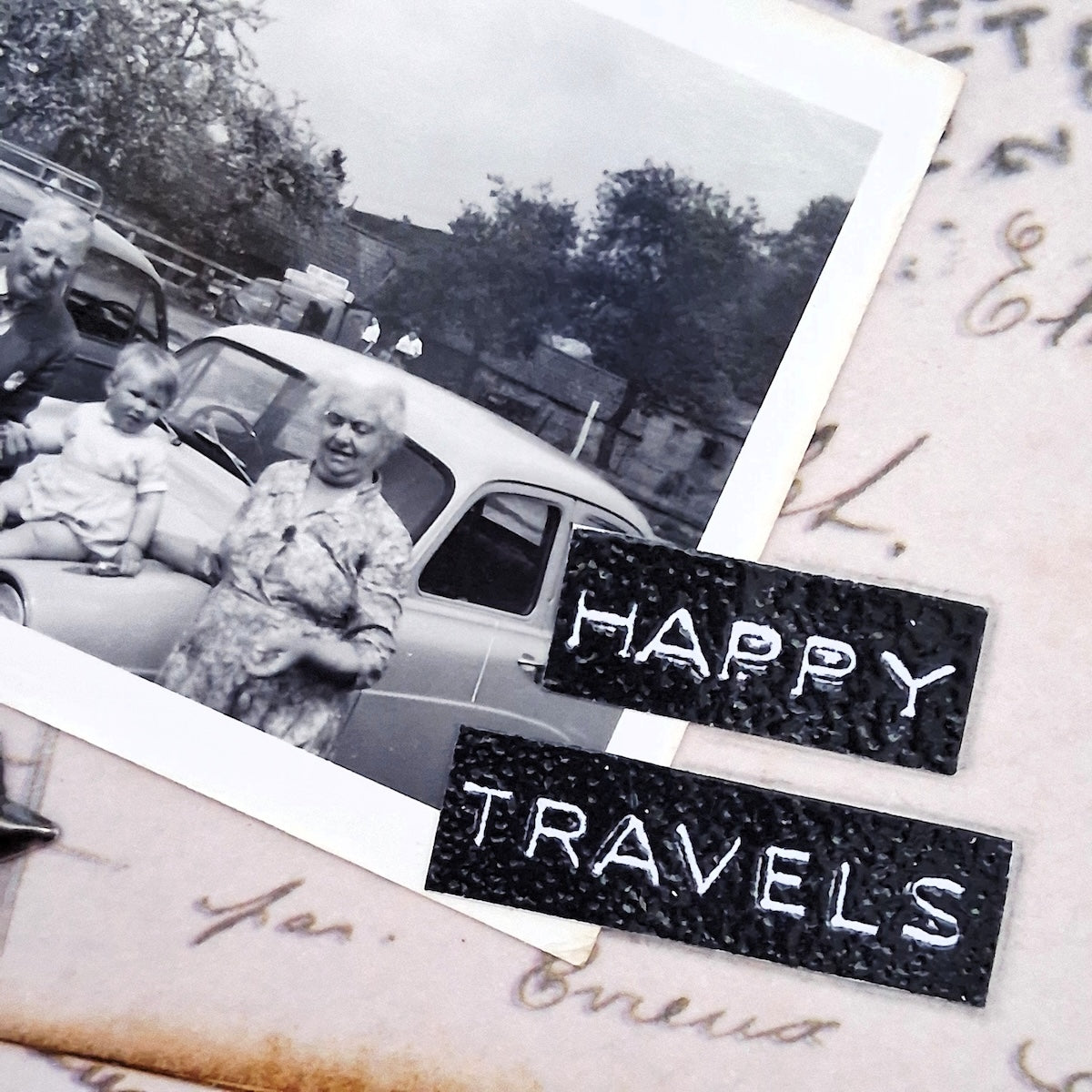 Paper Artsy Mags Woodcock Eclectica3 Mini Cling Stamp em149 happy travels
