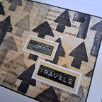 Paper Artsy Mags Woodcock Eclectica3 Mini Cling Stamp em152 happy travels