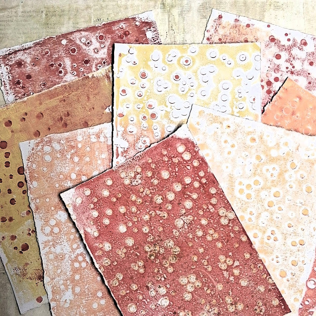 Paper Artsy Mags Woodcock Stencil ps506 polka dots
