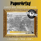 Paper Artsy Paris Map Printed Tissue pt14