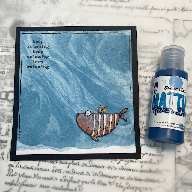 Paper Artsy River Deep Mattint Fresco Tint mt11 fish