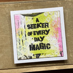 Paper Artsy Sara Naumann Eclectica3 Mini 129 Cling Stamp em129 magic