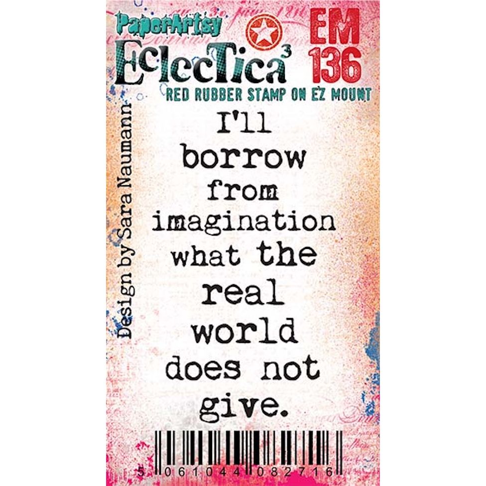Paper Artsy Sara Naumann Eclectica3 Mini 136 Cling Stamp em136
