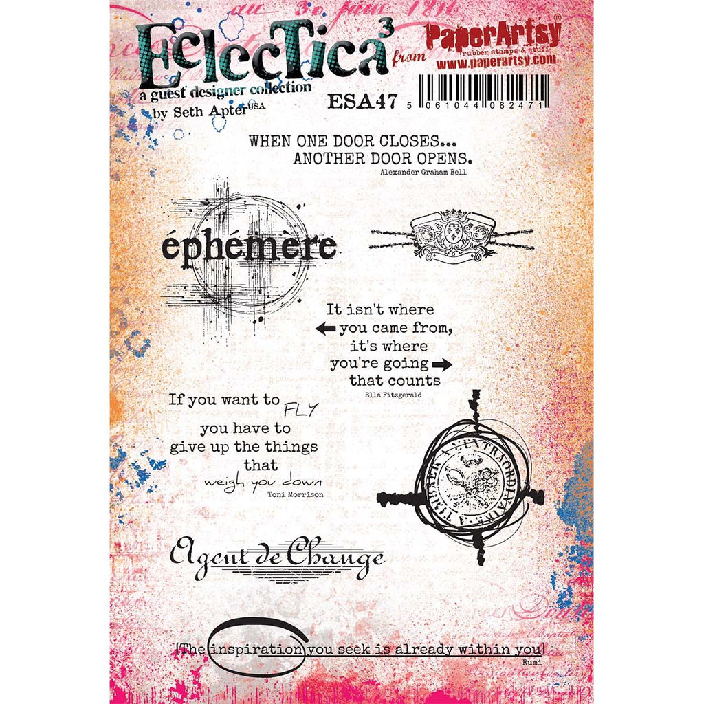 Paper Artsy Seth Apter Cling Stamps esa47