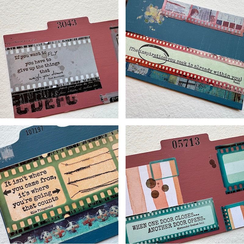 Paper Artsy Seth Apter Cling Stamps esa47 quotes