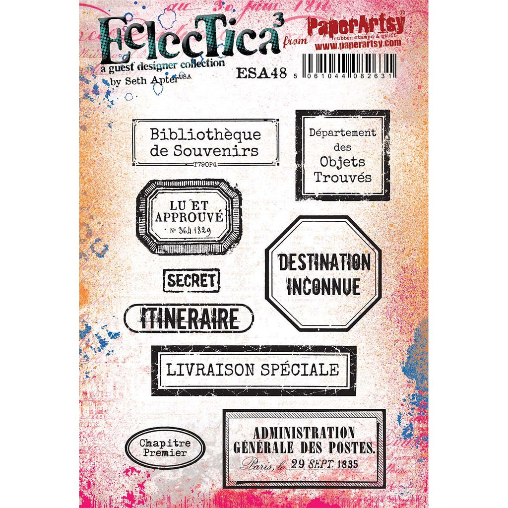 Paper Artsy Seth Apter Cling Stamps esa48