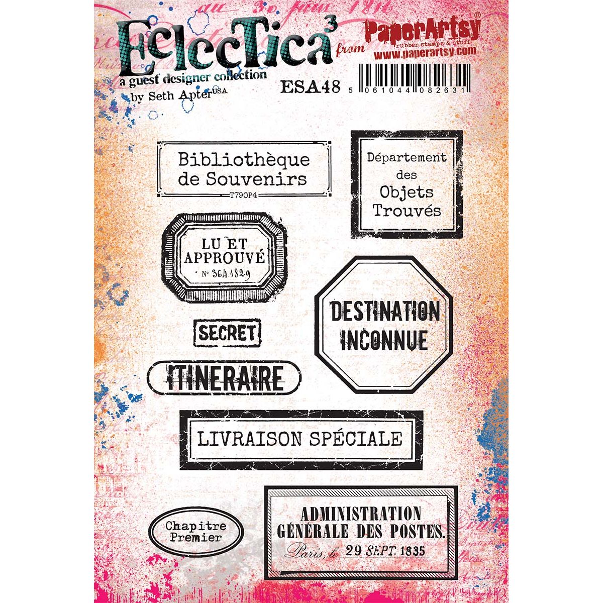 Paper Artsy Seth Apter Cling Stamps esa48