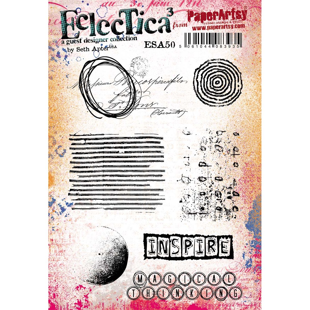 Paper Artsy Seth Apter Cling Stamps esa50