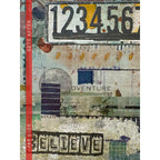 Paper Artsy Seth Apter Cling Stamps esa51 believe