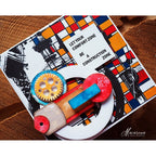 Paper Artsy Seth Apter Printed Tissue pt06 squares | color-code:ALT01