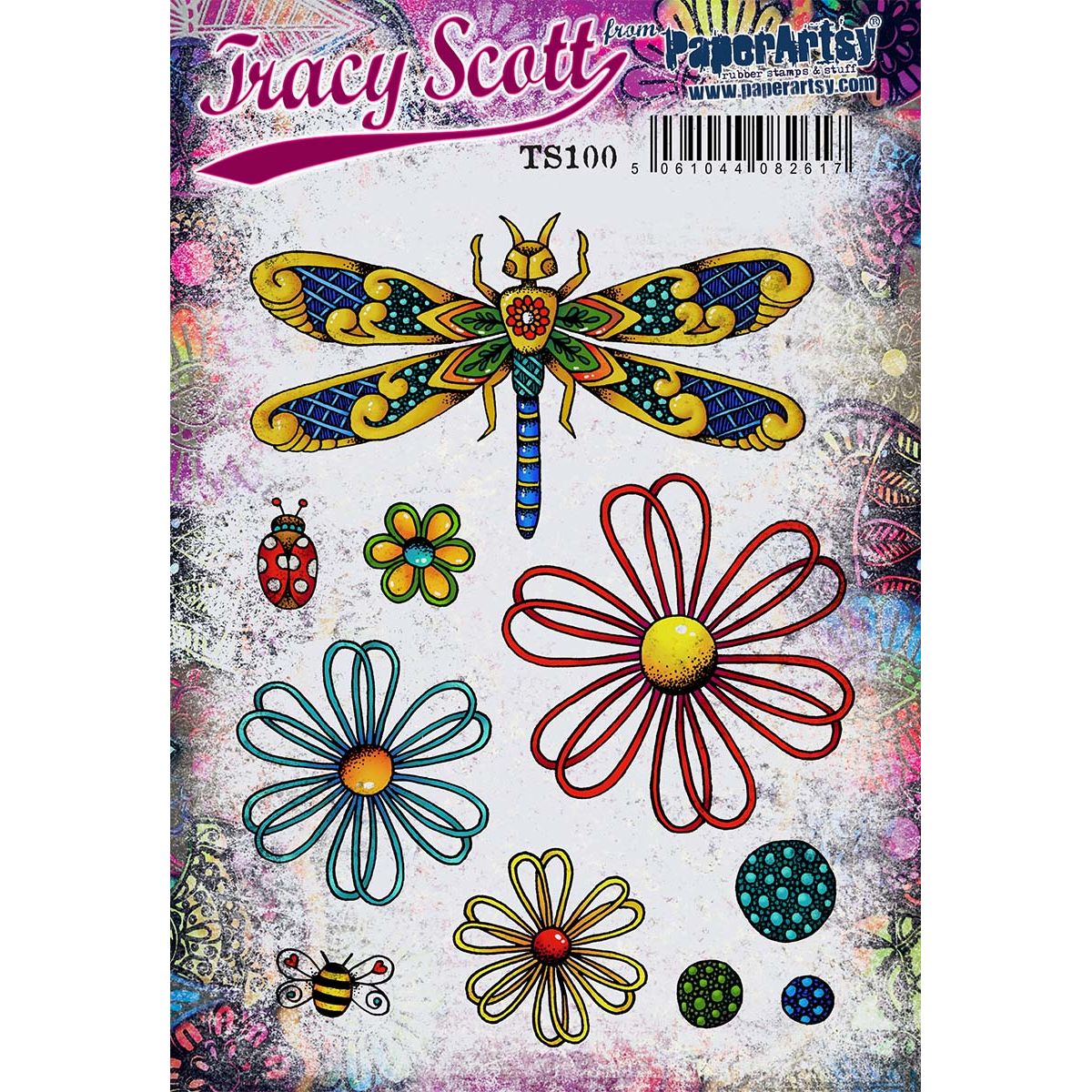 Paper Artsy Tracy Scott Cling Stamps ts100
