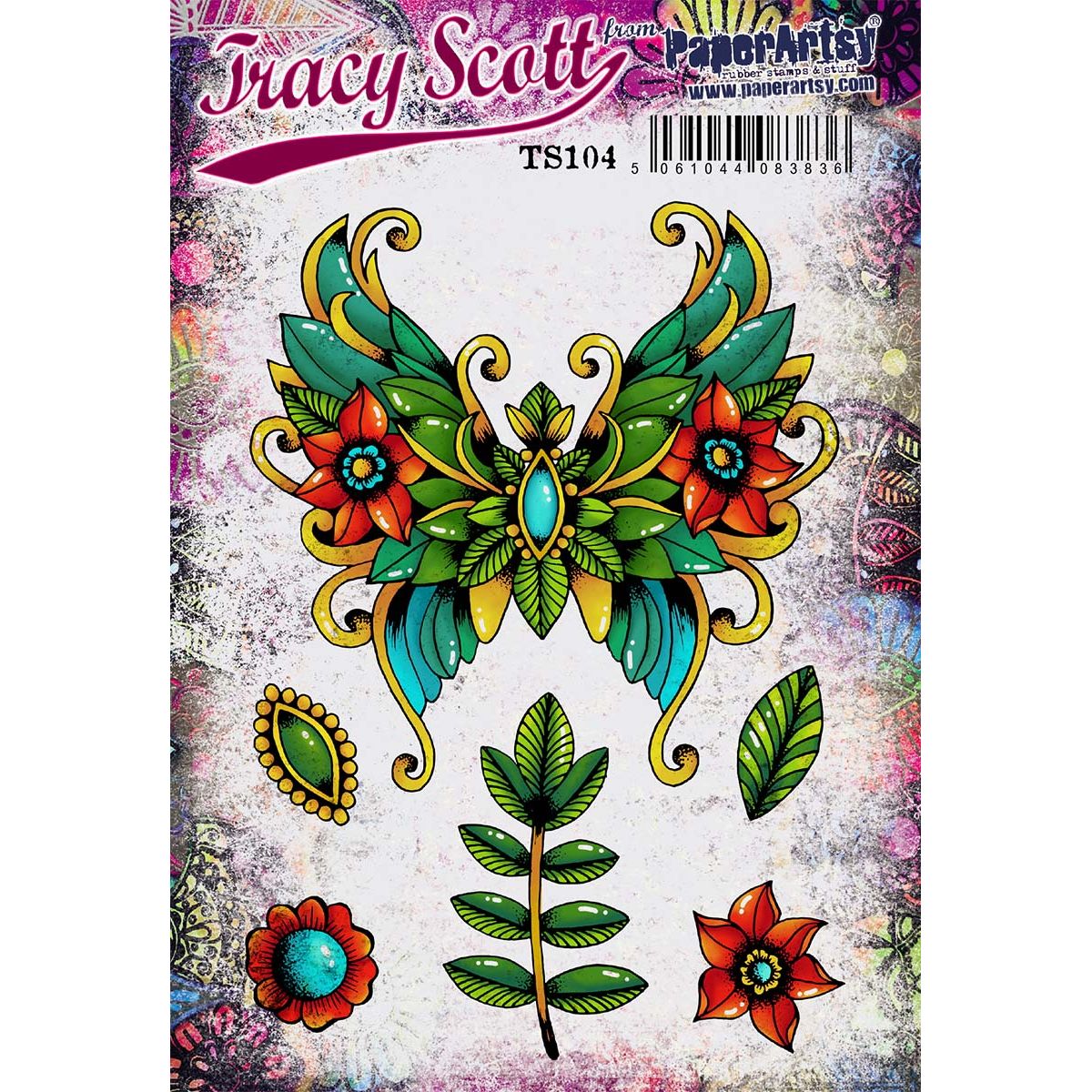 Paper Artsy Tracy Scott Cling Stamps ts104