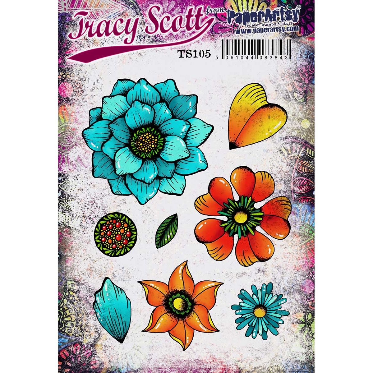 Paper Artsy Tracy Scott Cling Stamps ts105