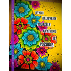Paper Artsy Tracy Scott Cling Stamps ts105 believe in yourself