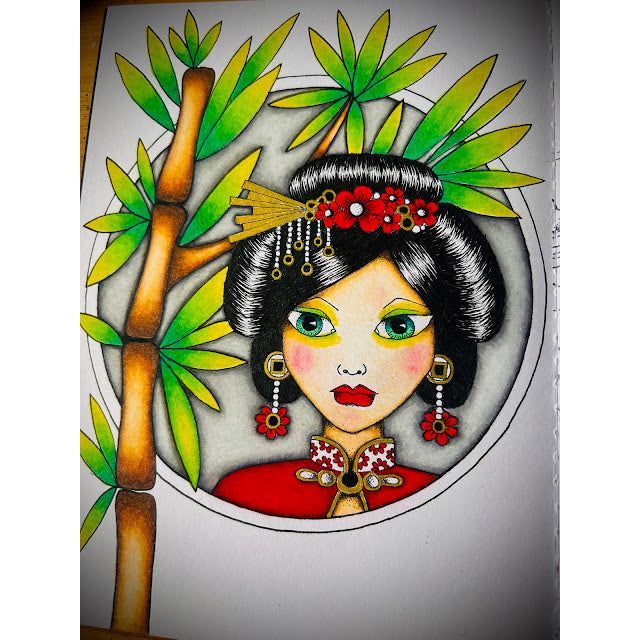 Paper Artsy Tracy Scott Large Stencil ps443 bamboo