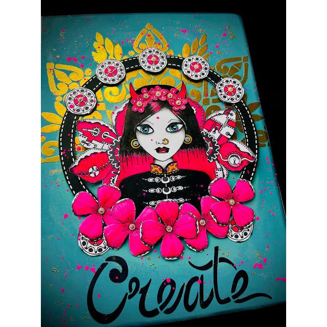 Paper Artsy Tracy Scott Large Stencil ps444 create