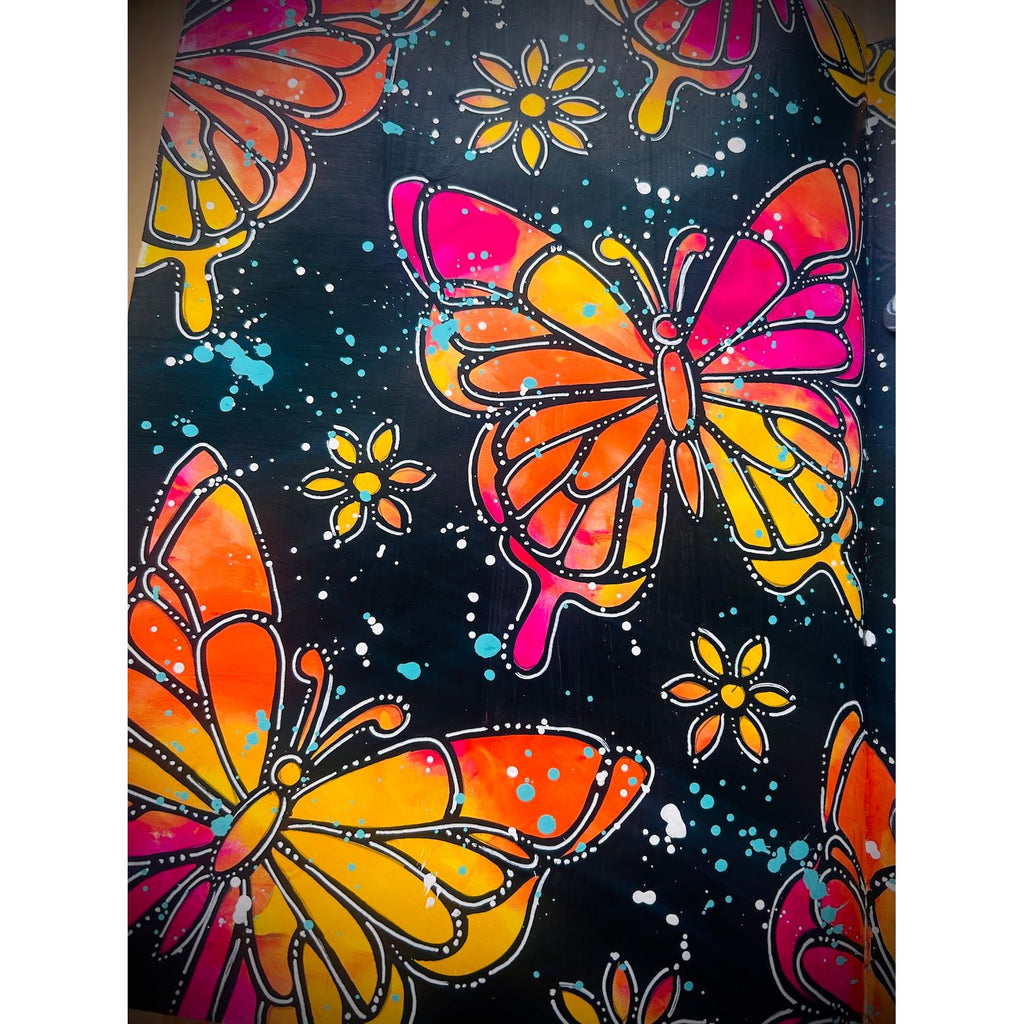 Paper Artsy Tracy Scott Large Stencil ps497 butterfly