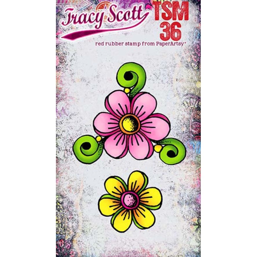 Paper Artsy Tracy Scott Mini Cling Stamps tsm36
