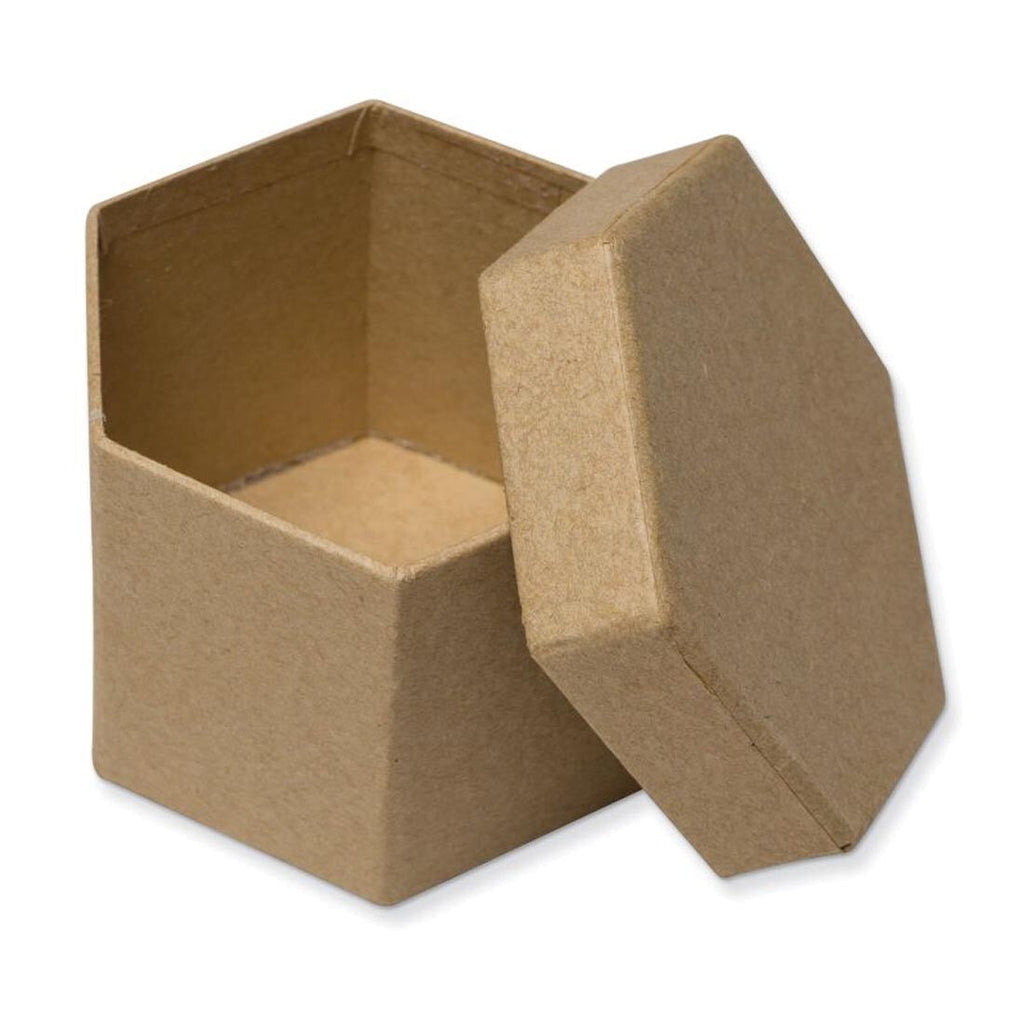 Papier Mache Hexagon Box 03pmb