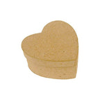 Papier Mache Small Heart Box 04pmb