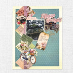 Paper Rose Afternoon in the Park Basics 12x12 Paper 34413 grateful