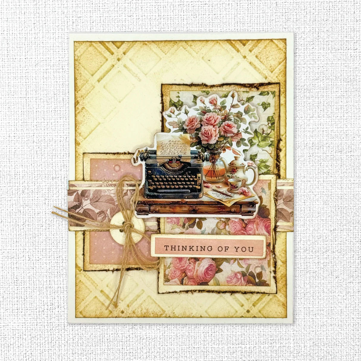 Paper Rose Afternoon in the Park Cardstock Sticker Pack Typewriters 33408 thinking of you